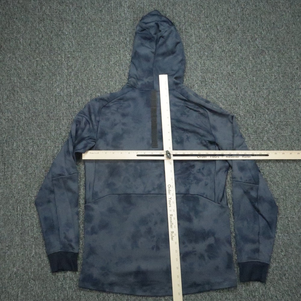 Lululemon Hoodie Mens Small Blue Textured Tech Pullover Long Sleeve Hooded - Picture 7 of 10